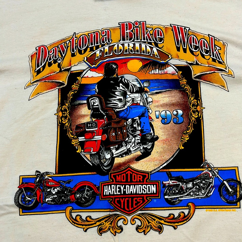 Harley Davidson Daytona Bike Week 1993 T-Shirt